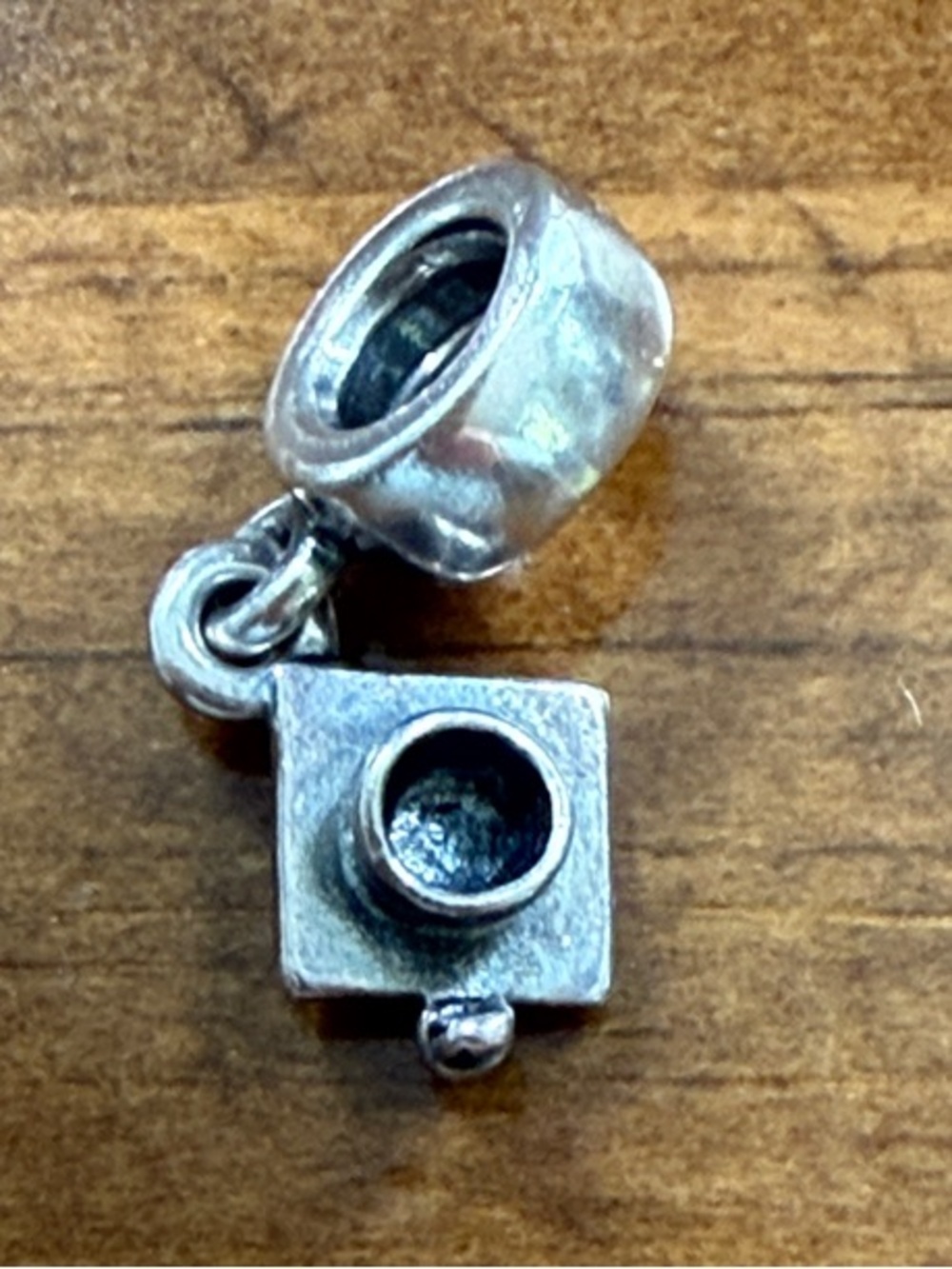Retired Authentic PANDORA Silver Hanging GRADUATION Hat/Cap Dangle Charm - Picture 2 of 3